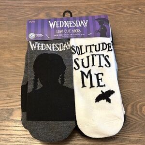 Low Cut Socks - Black & White - Wednesday